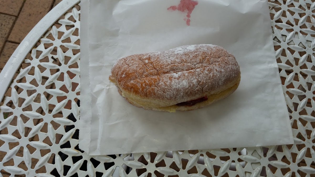 A fresh jam donut on paper, the Manawatū award winner