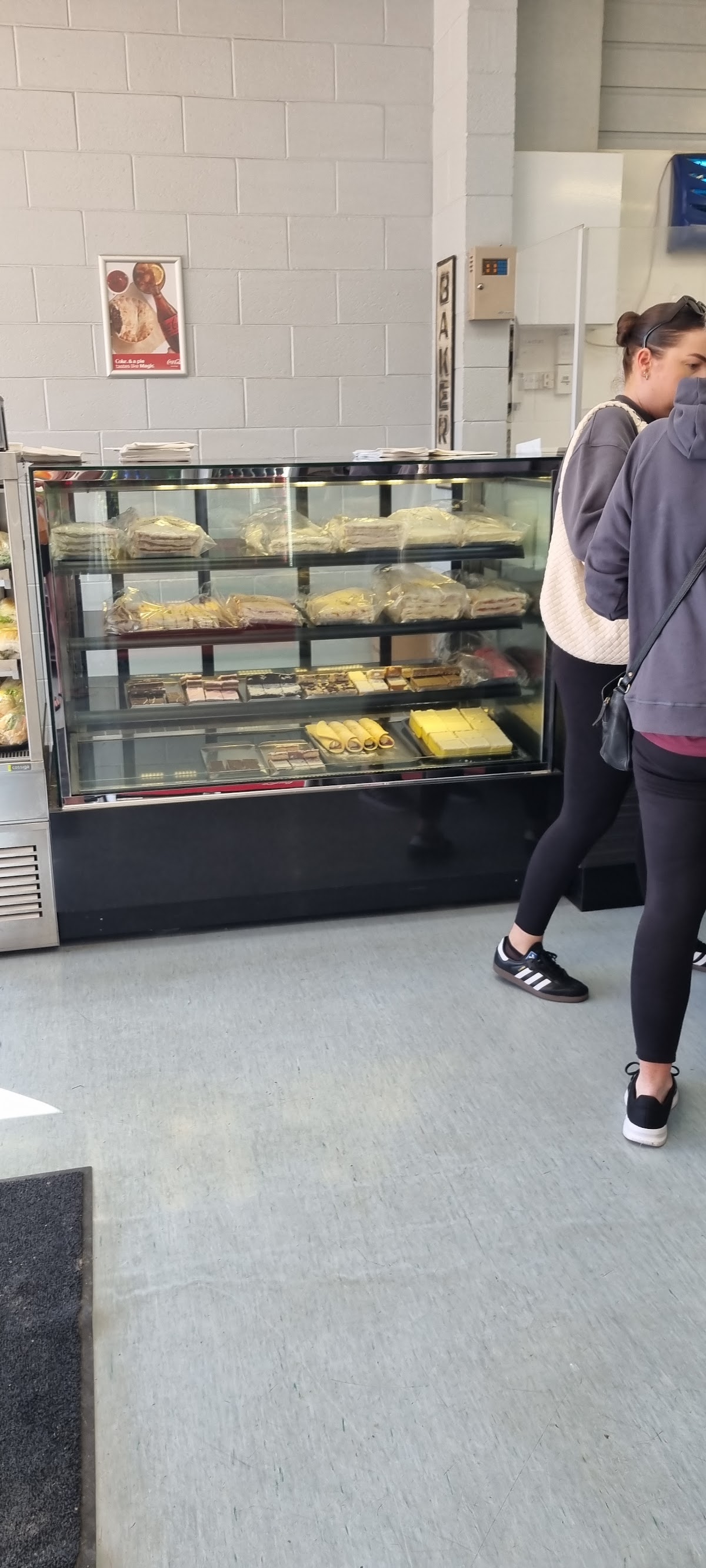 Custard squares and slices in the Beresford Bakery cabinet